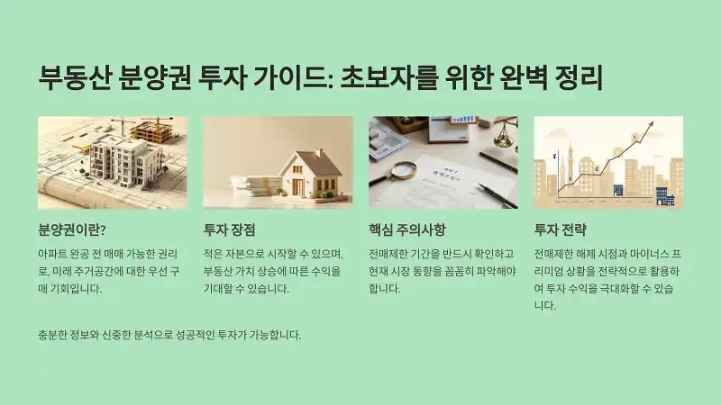 부동산 분양권 투자 가이드