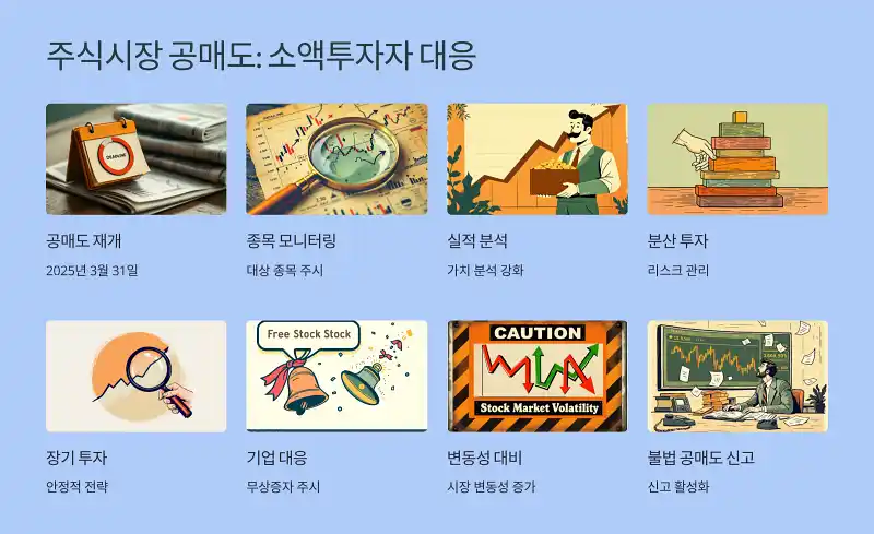주식시장 공매도 전면 시행과 소액투자자 대응방법