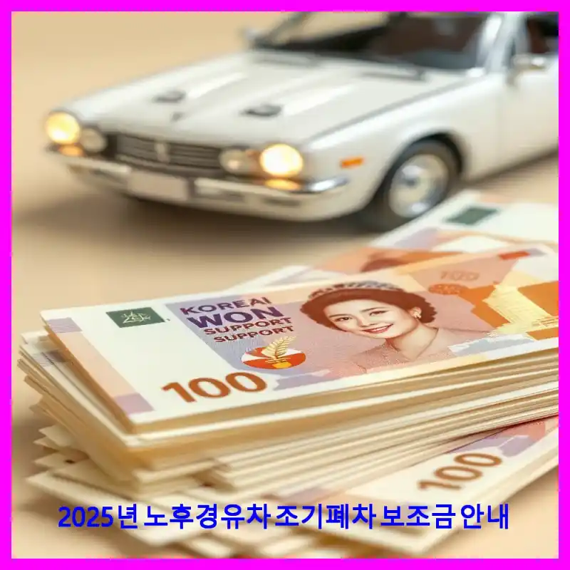 2025년 노후경유차 조기폐차 보조금 안내