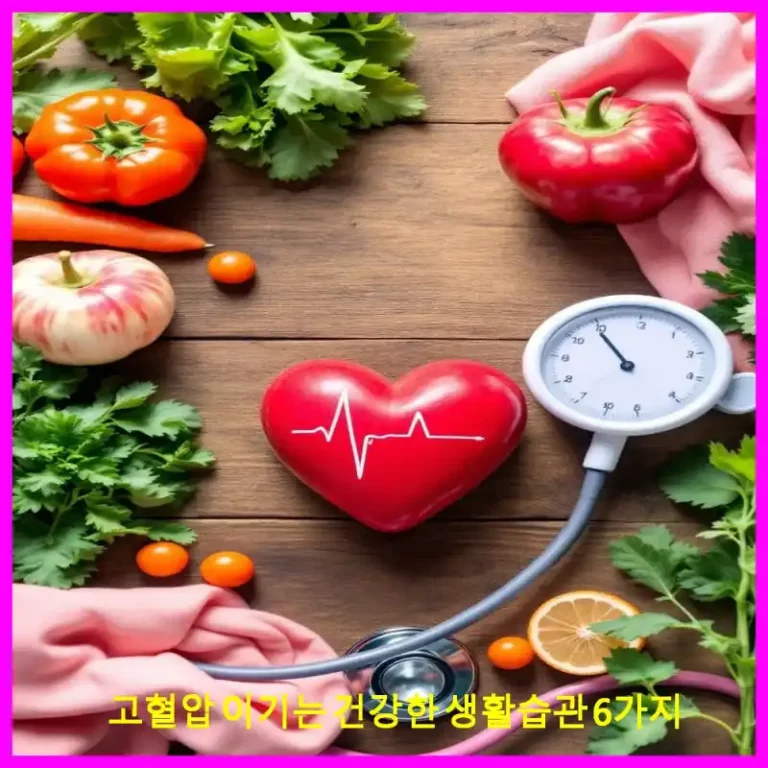 고혈압 이기는 건강한 생활습관 6가지
