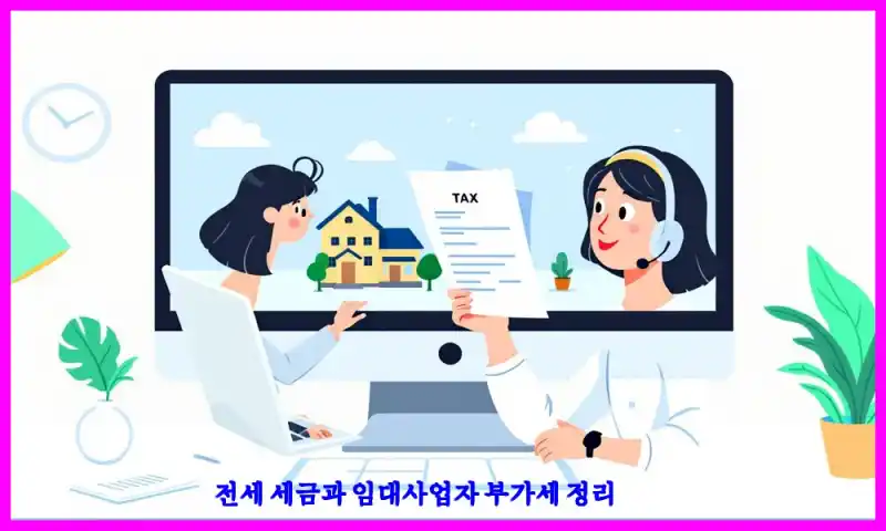 전세 세금과 임대사업자 부가세 정리