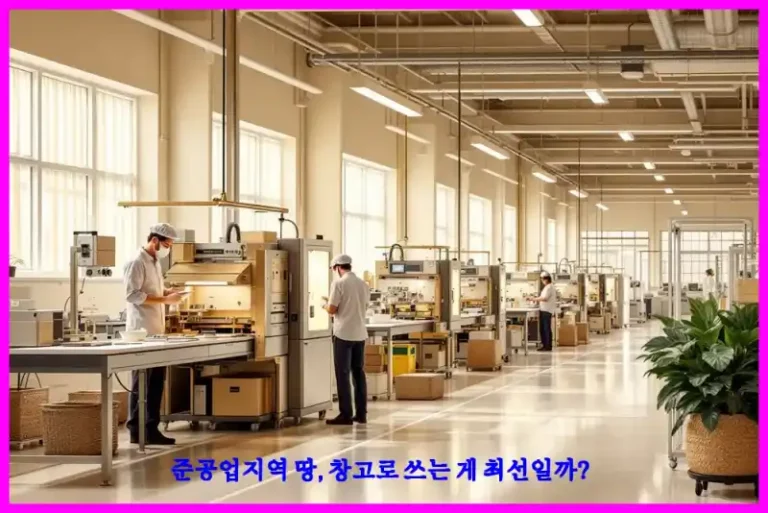 준공업지역 땅, 창고로 쓰는 게 최선일까?