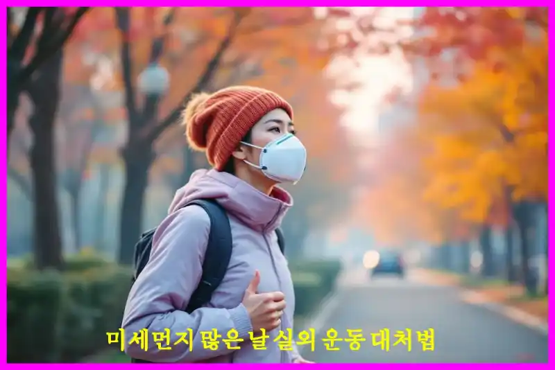 미세먼지 많은 날 실외 운동 대처법