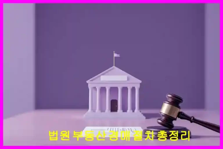 법원 부동산 경매 절차 총정리