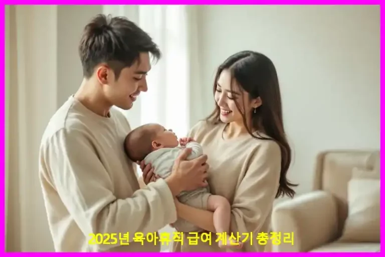 2025년 육아휴직 급여 계산기 총정리