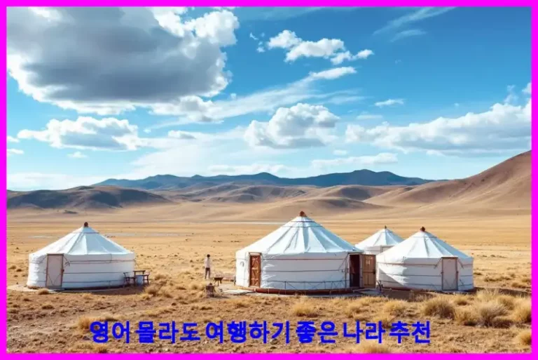 영어 몰라도 여행하기 좋은 나라 추천