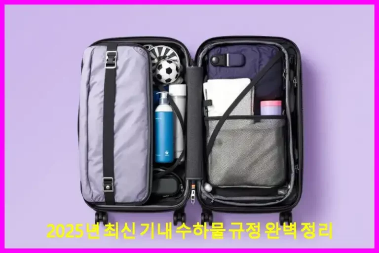 2025년 최신 기내 수하물 규정 완벽 정리