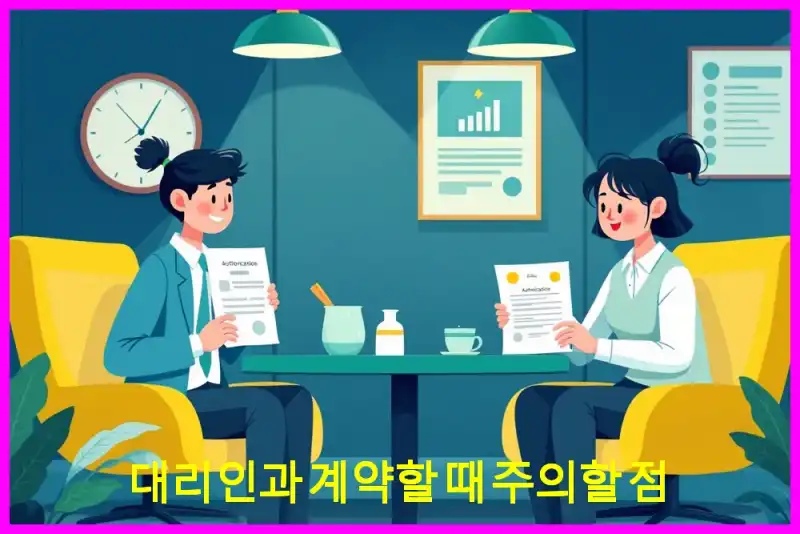 대리인과 계약할 때 주의할 점