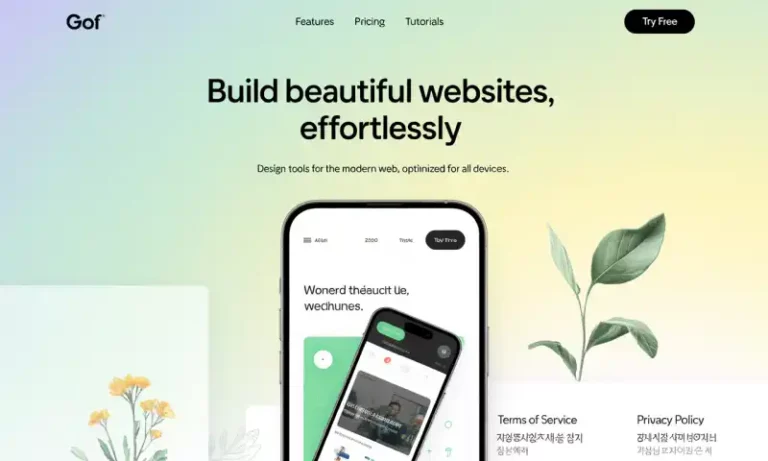 홈페이지 만들기 툴