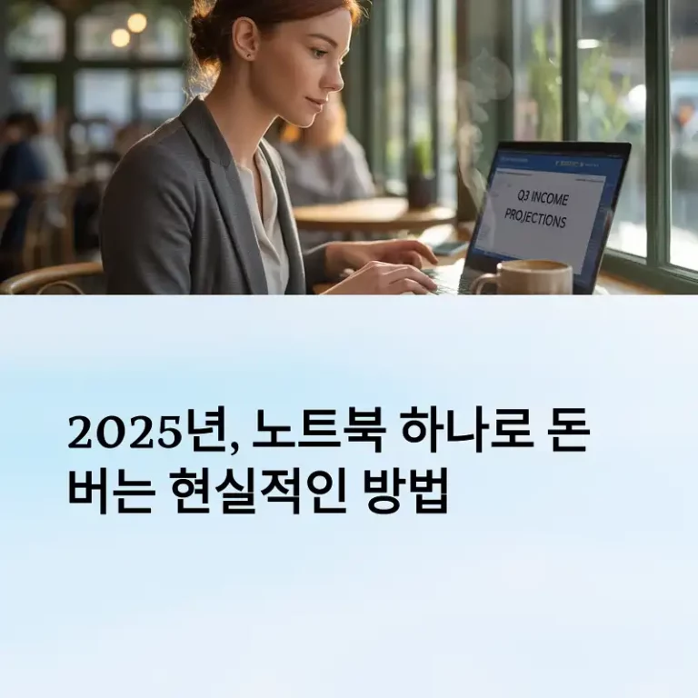 노트북 하나로 돈 버는 현실적인 방법