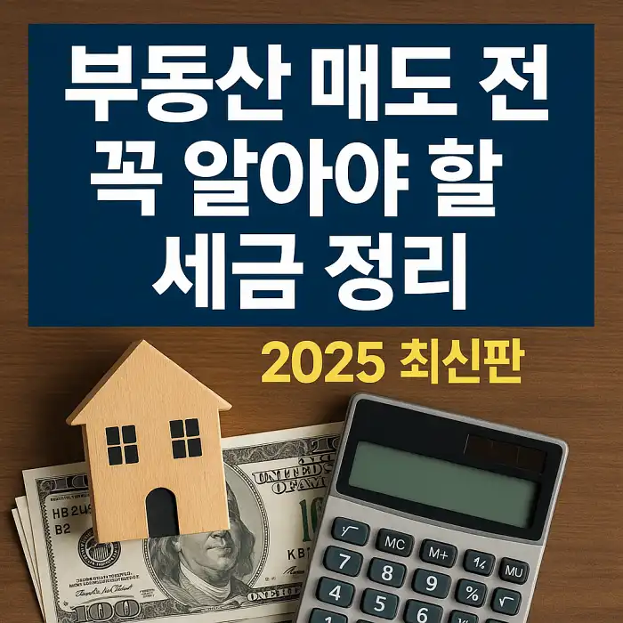 부동산 매도 전 꼭 알아야 할 세금