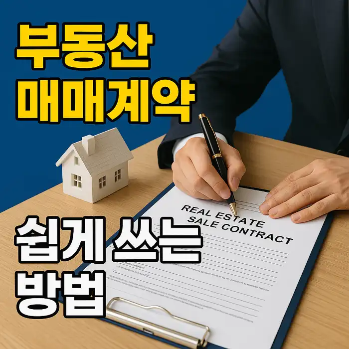 부동산 매매 계약서 쉽게 쓰는 방법