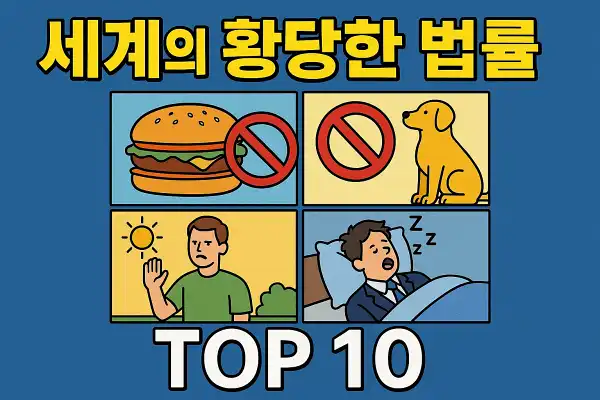 세계의 황당한 법률 TOP 10 모음집