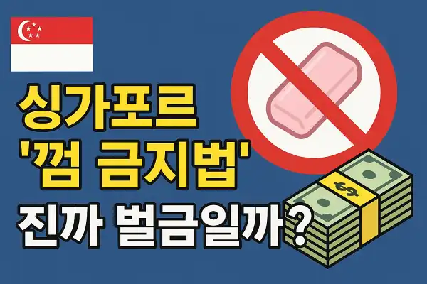 싱가포르 껌 금지법, 진짜 벌금일까?