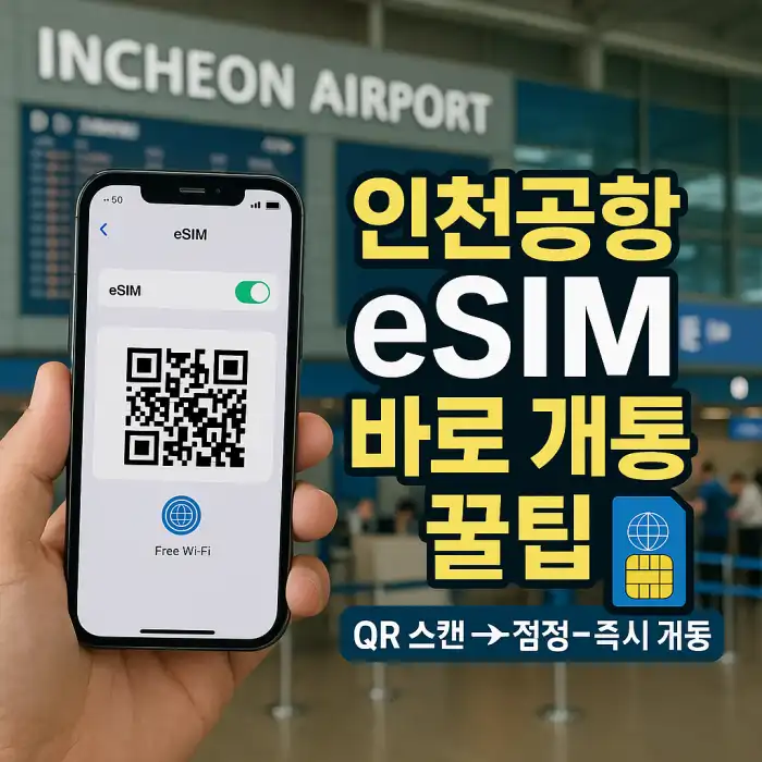 인천공항에서 eSIM 바로 개통하는 꿀팁