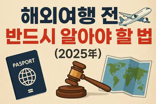해외여행 전 반드시 알아야 할 법