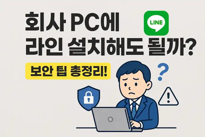회사 PC에 라인 설치해도 될까? 보안 팁 총정리!