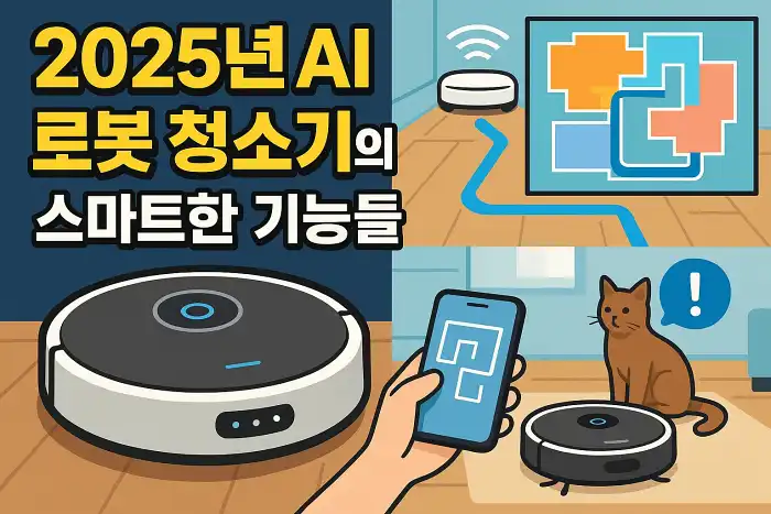 2025년 AI 로봇 청소기의 스마트한 기능들