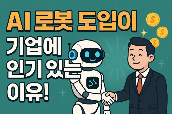 AI 로봇 도입이 기업에 인기 있는 이유