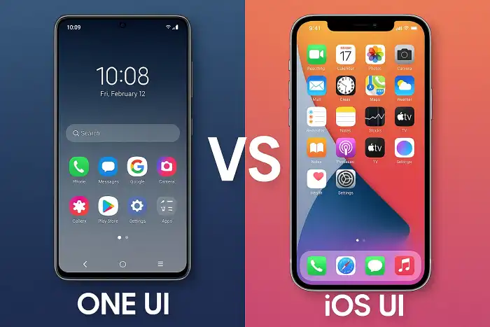 갤럭시 One UI vs 아이폰 iOS UI 차이 한눈에 보기
