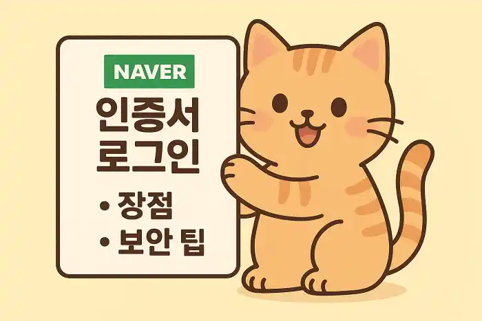 네이버 인증서 로그인 장점과 보안 팁