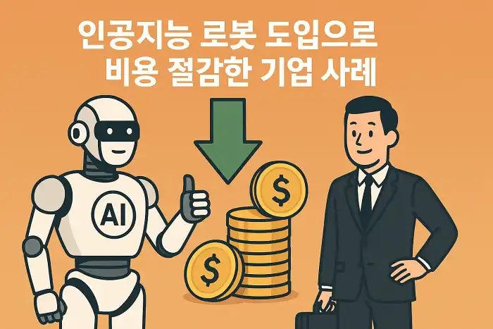 인공지능 로봇 도입으로 비용 절감한 기업 사례