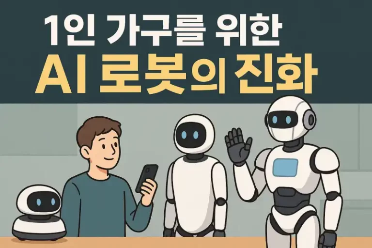 1인 가구를 위한 AI 로봇의 진화