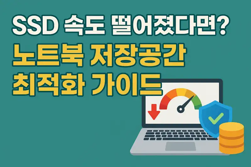 SSD 속도 떨어졌다면? 노트북 저장공간 최적화 가이드