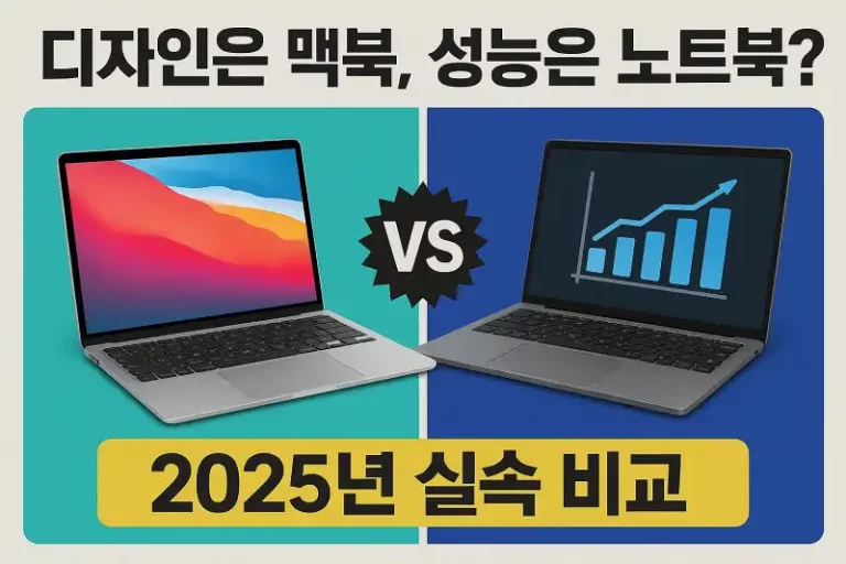 디자인은 맥북, 성능은 노트북? 2025년 실속 비교