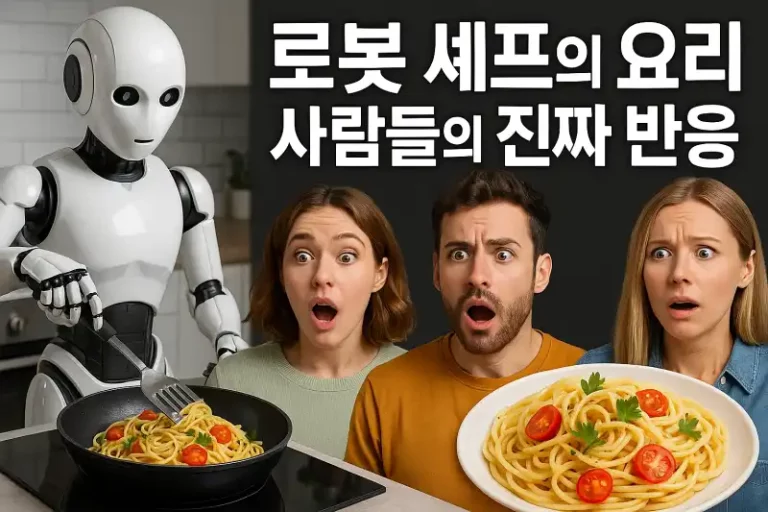 로봇 셰프의 요리, 사람들의 진짜 반응