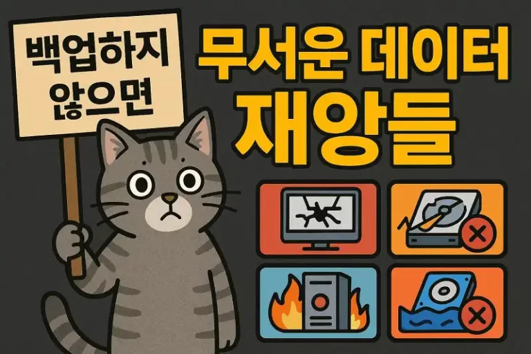 백업하지 않으면 겪는 무서운 데이터 재앙들