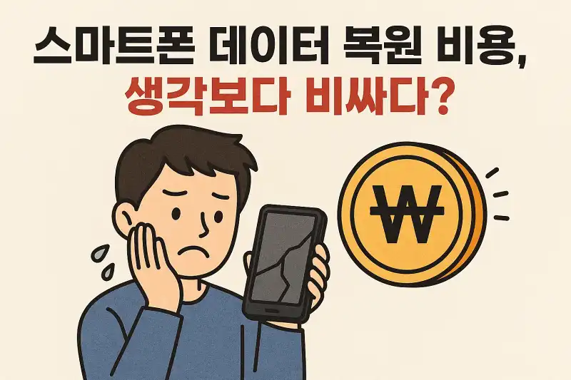 스마트폰 데이터 복원 비용, 생각보다 비싸다?