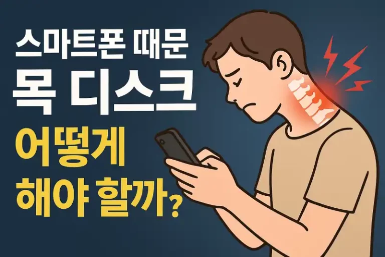 스마트폰 때문에 생기는 목 디스크, 어떻게 해야 할까?