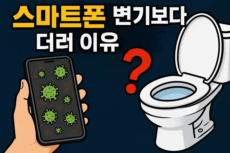 스마트폰, 변기보다 더러운 진짜 이유