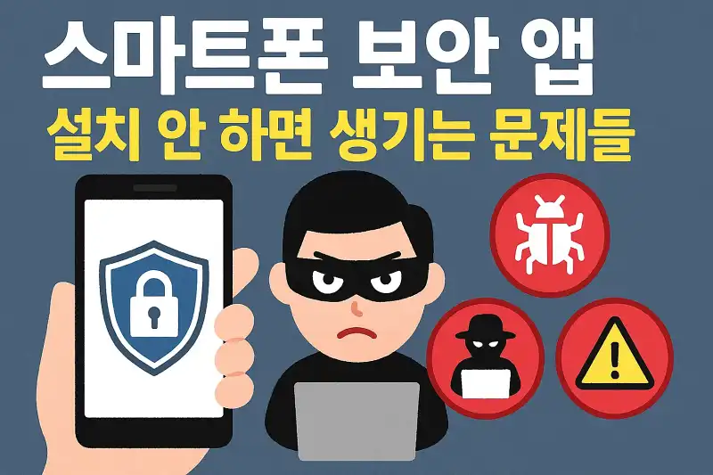스마트폰 보안 앱, 설치 안 하면 생기는 문제들