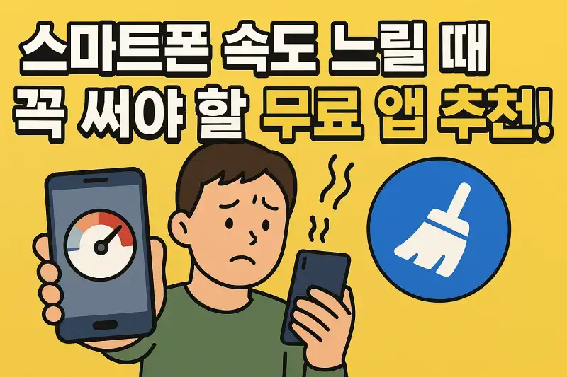 스마트폰 속도 느릴 때 꼭 써야 할 무료 앱 추천!