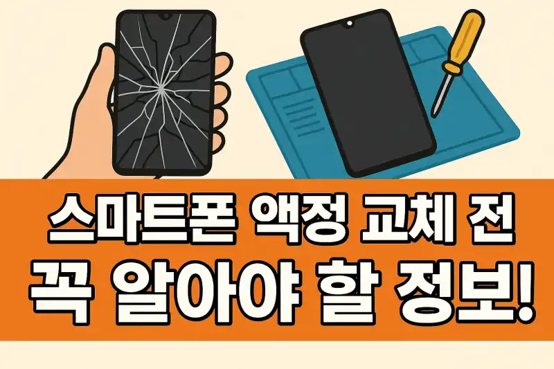 스마트폰 액정 교체 전 꼭 알아야 할 정보!