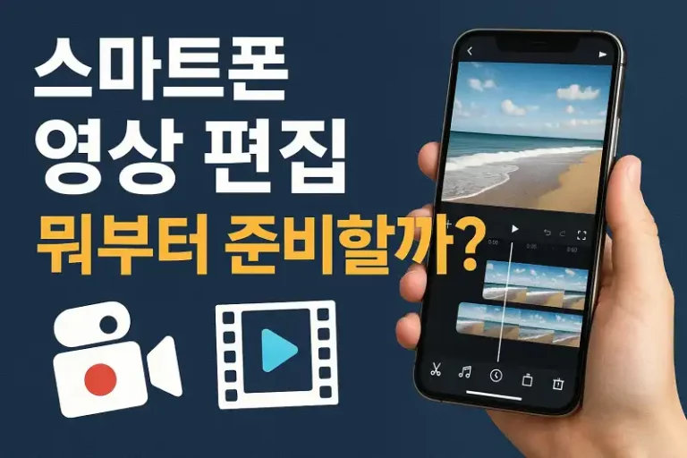 스마트폰 영상 편집, 뭐부터 준비할까?