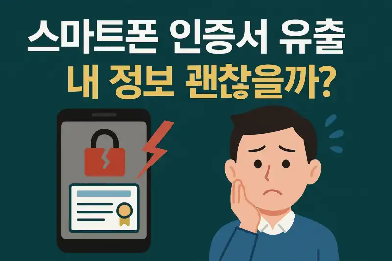 스마트폰 인증서 유출, 내 정보 괜찮을까?