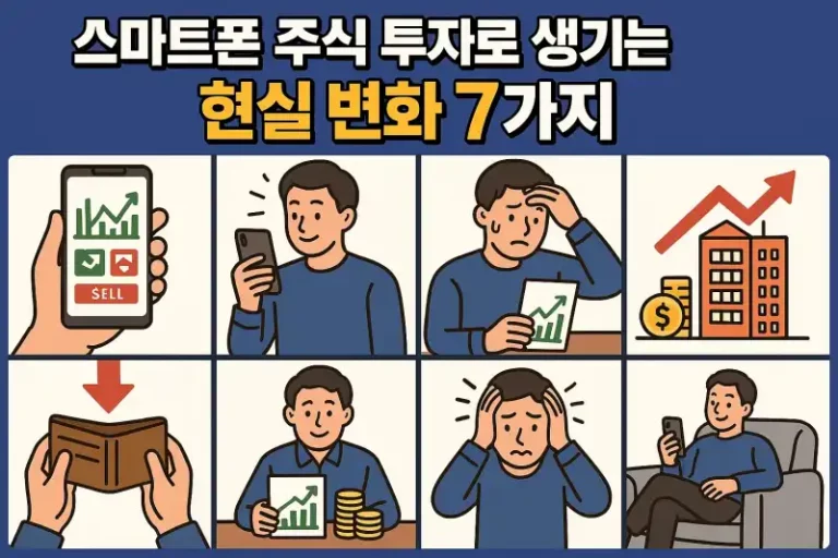 스마트폰 주식 투자로 생기는 현실 변화 7가지