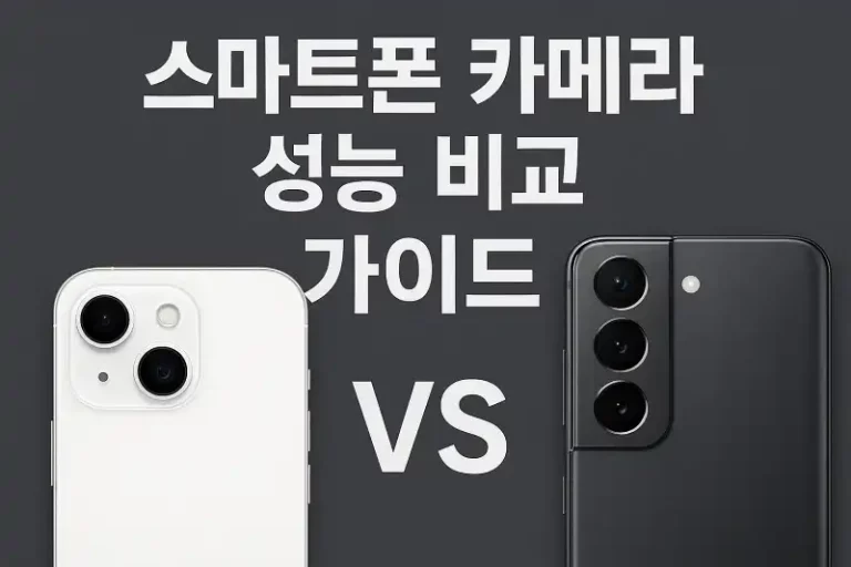 스마트폰 카메라 성능 비교 가이드