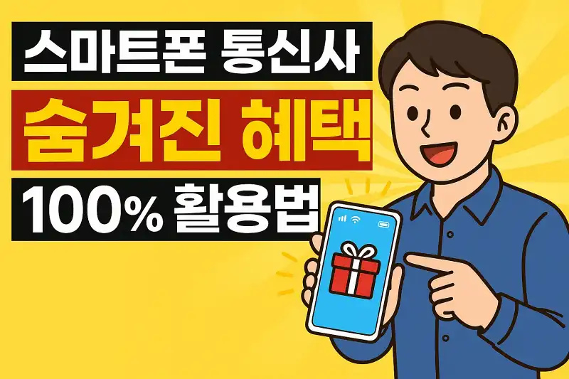 스마트폰 통신사 숨겨진 혜택 100% 활용법