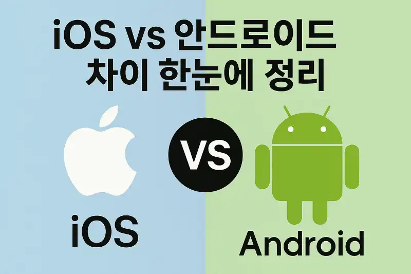 아이폰 iOS vs 안드로이드 차이 한눈에 정리