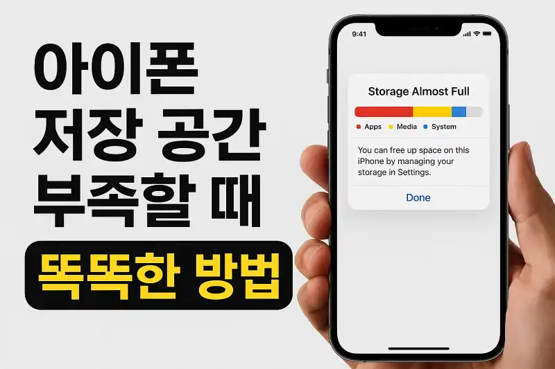 아이폰 저장 공간 부족할 때 해결하는 똑똑한 방법
