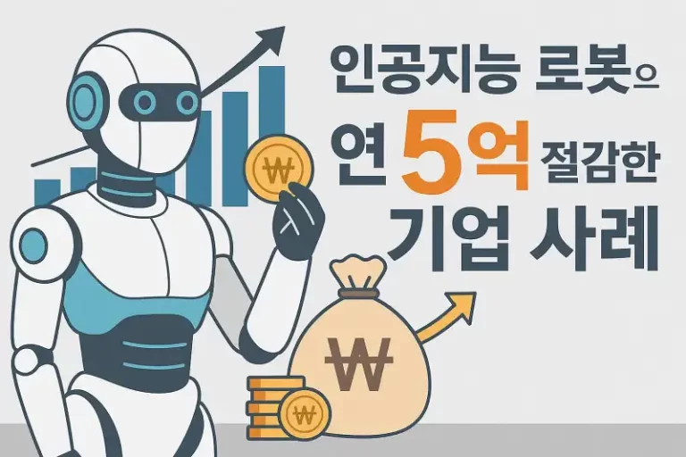 인공지능 로봇으로 연 5억 절감한 기업 사례