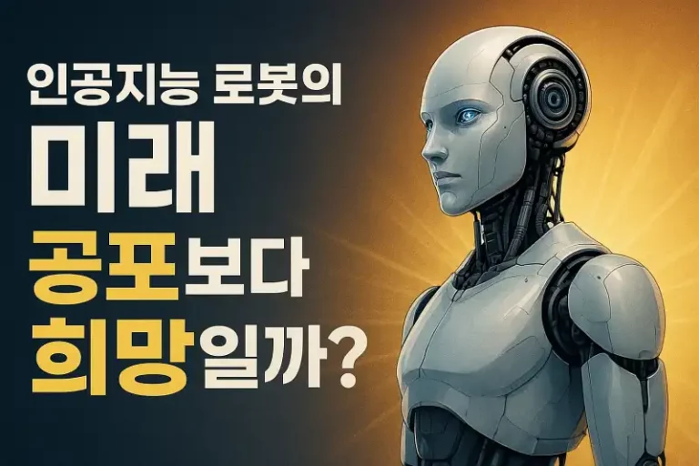 인공지능 로봇의 미래, 공포보다 희망일까?