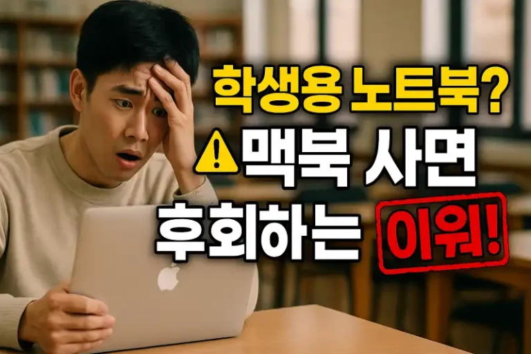 학생용 노트북? 맥북 사면 후회하는 이유!