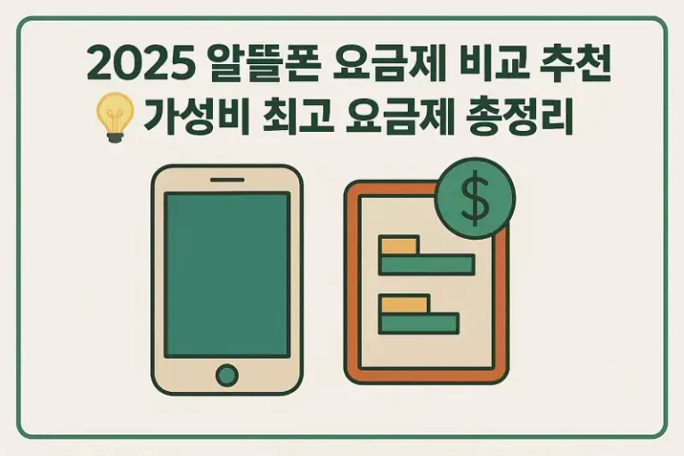 2025 알뜰폰 요금제 비교 추천