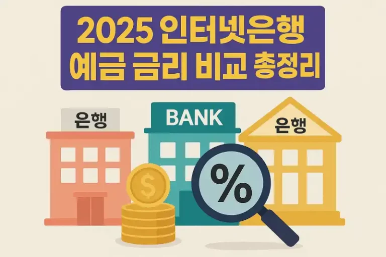 2025 인터넷은행 예금 금리 비교 총정리