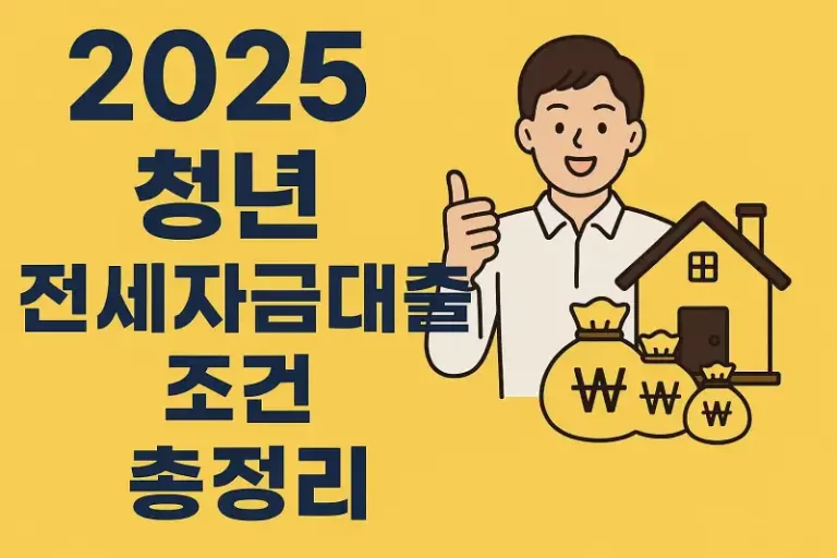 2025 청년 전세자금대출 조건 총정리